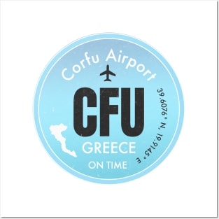 CFU Corfu Airport Posters and Art